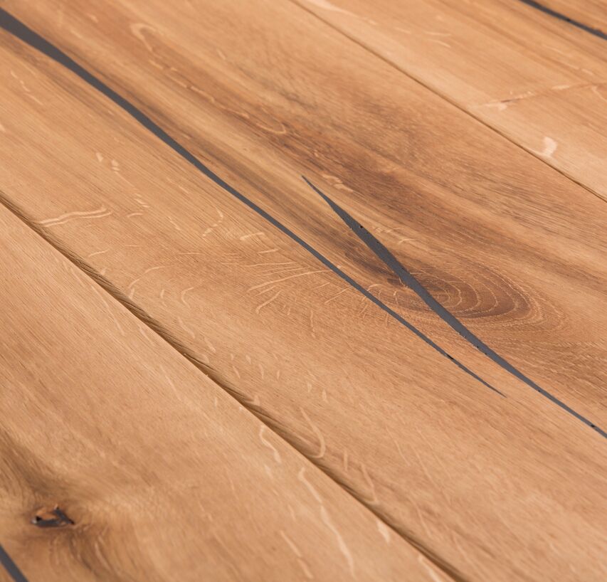 Coral OAK black hand-planed natural oil