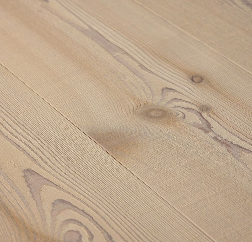 LARCH Wide-Plank lye treated white oil