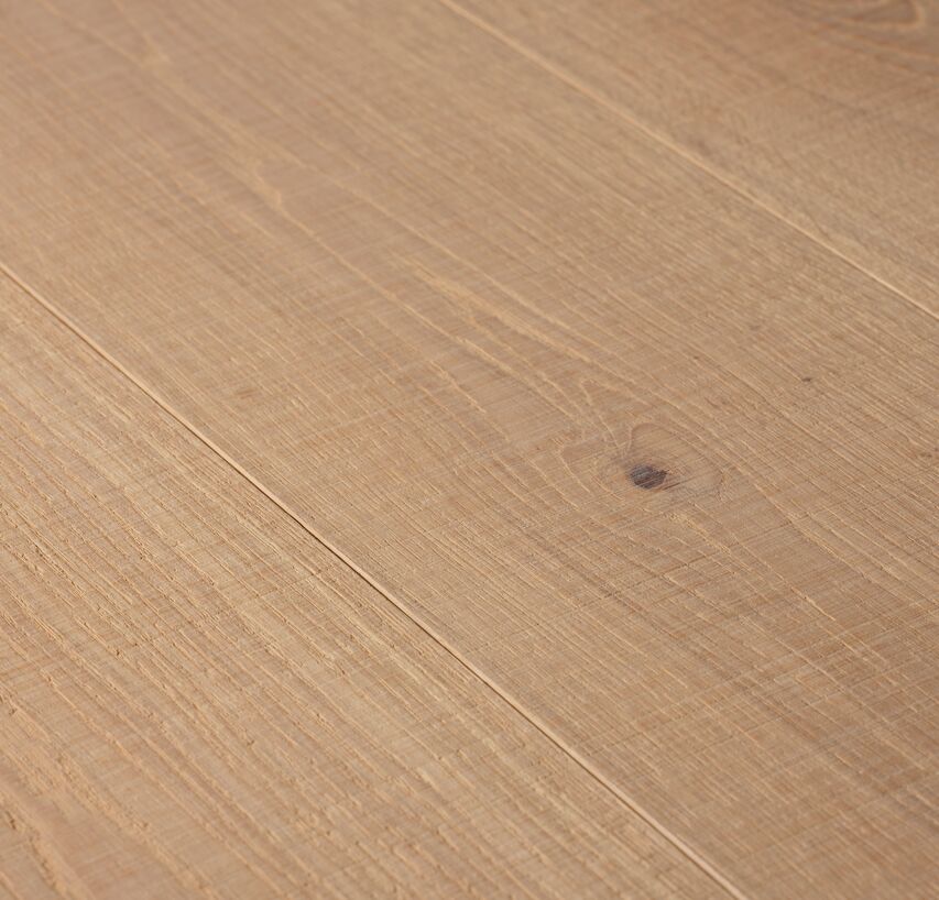 OAK Character rough saw texture white oil