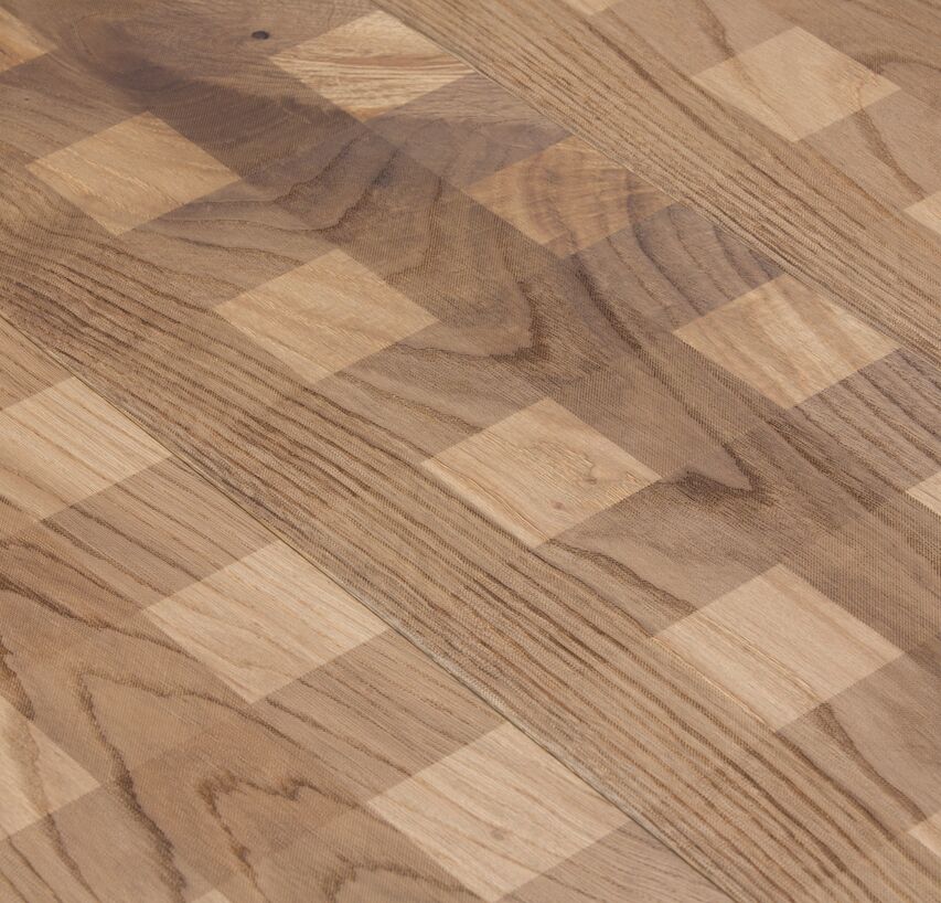 OAK Country Carving Check brushed grey oil