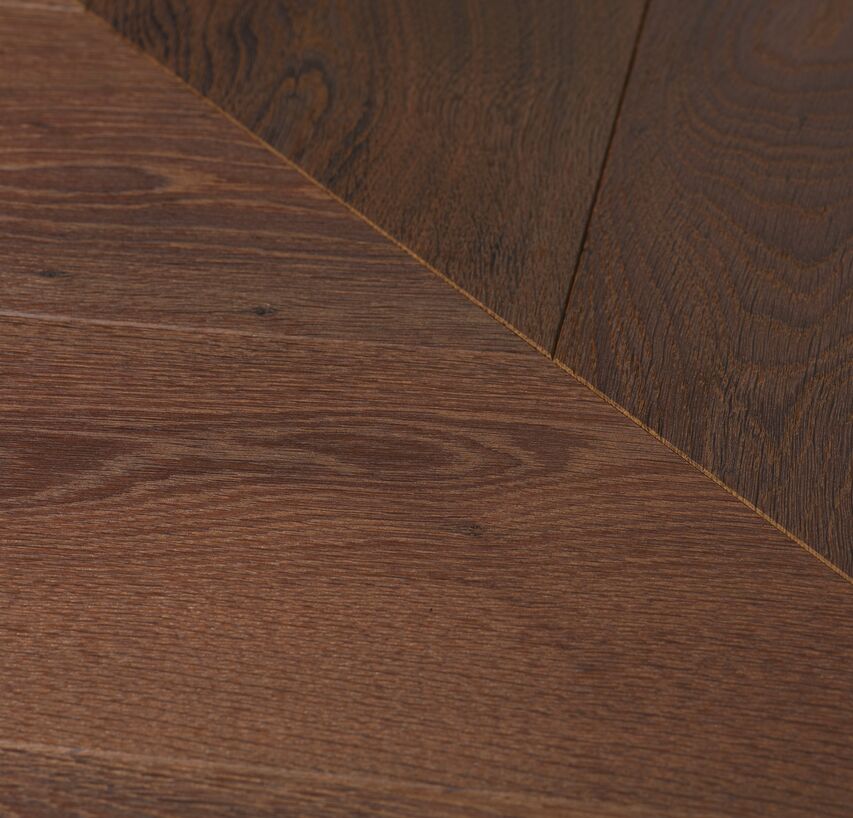 OAK Vulcano Chevron 45° brushed white oil