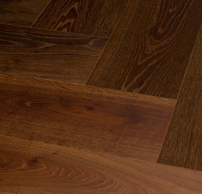 OAK Vulcano Herringbone 90° brushed natural oil