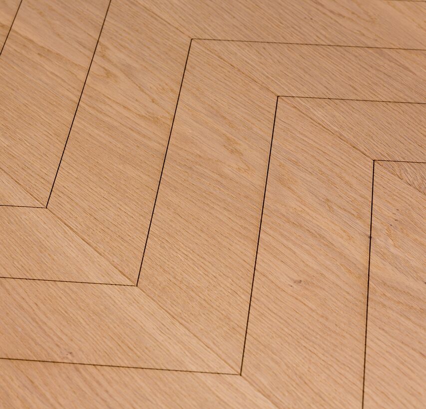 OAK Vulcano Medium Carving Chevron brushed white oil
