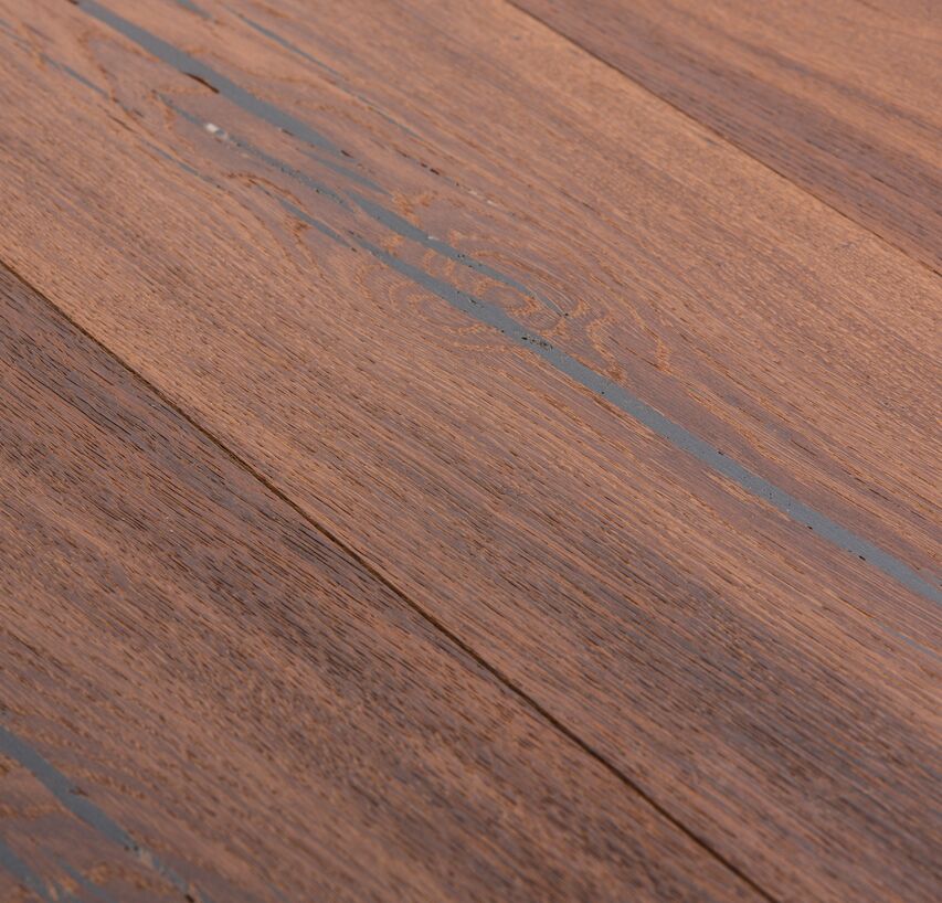 Tiger OAK black brushed White Oil